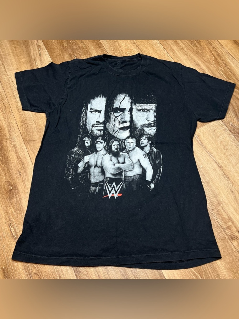 WWE WWF Roman Reigns Sting Undertaker John Cena Bray Wyatt T Shirt Size L Rare